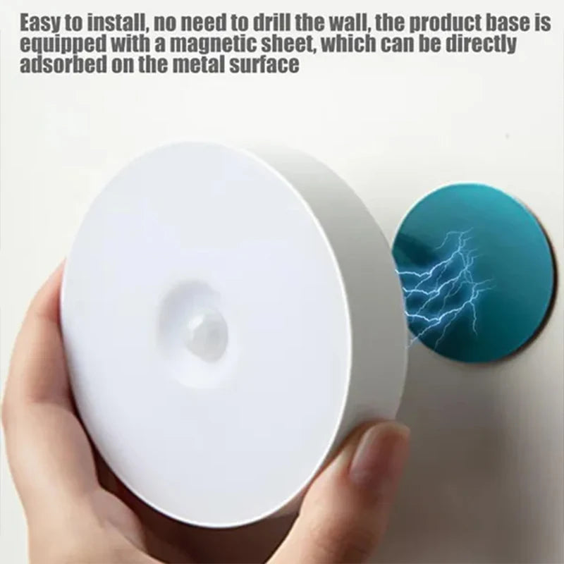 Super Cheese PIR Motion Sensor LED Night Light USB Rechargeable for Closets