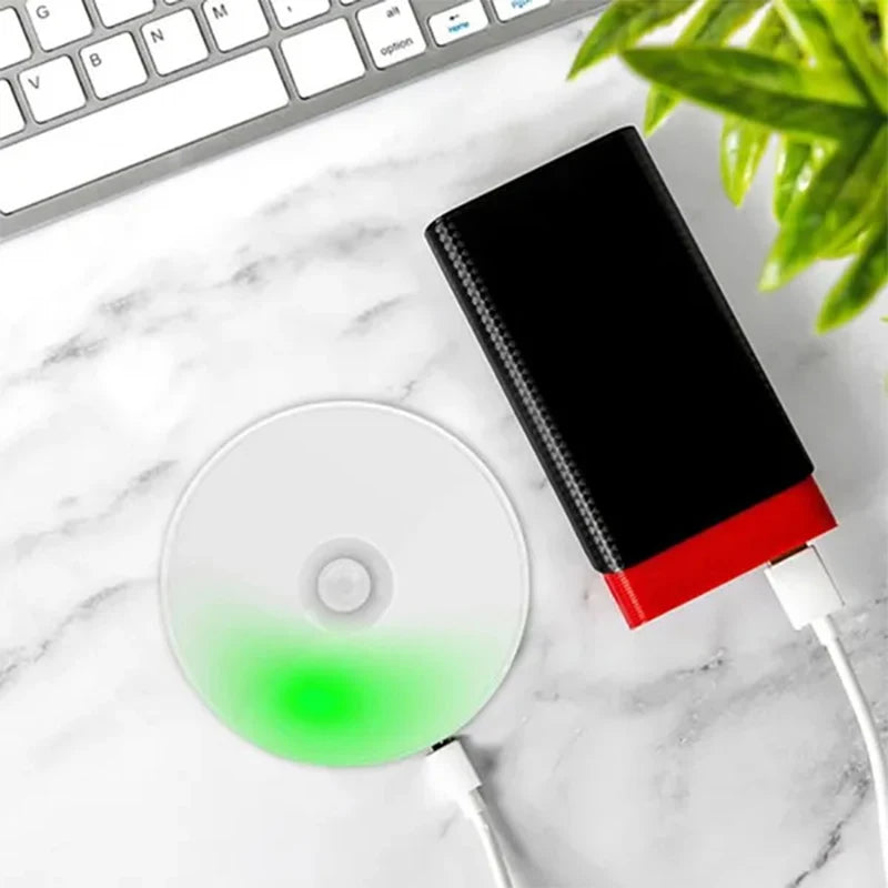 Super Cheese PIR Motion Sensor LED Night Light USB Rechargeable for Closets