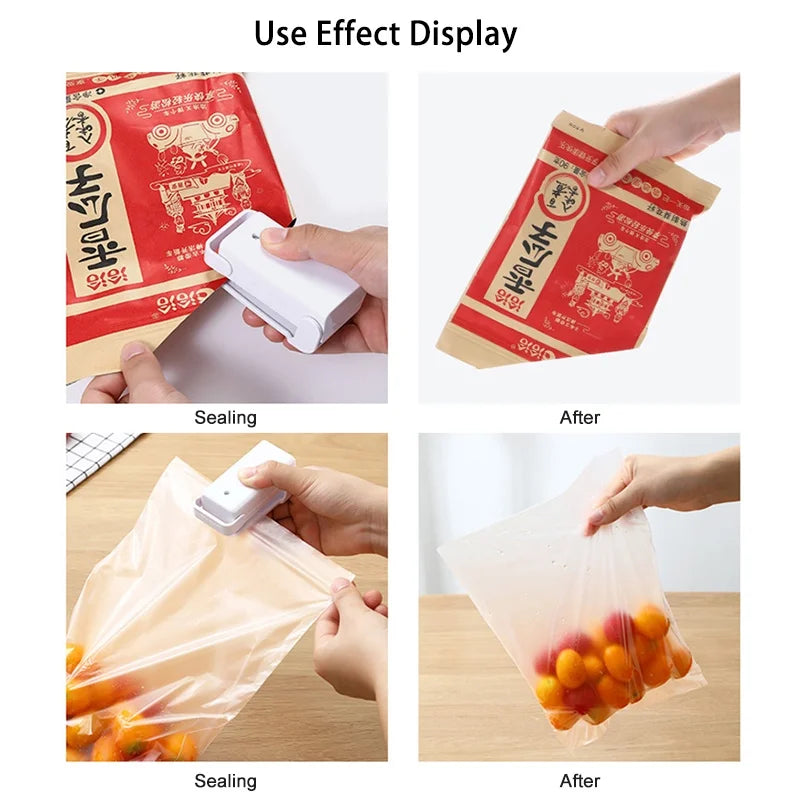 Mini Heat Bag Sealer, Handheld Food Saver for Home Cooks