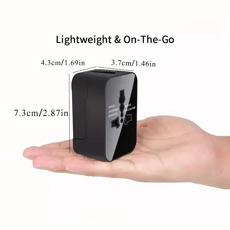 Universal Travel Adapter With Dual USB Ports For Travelers