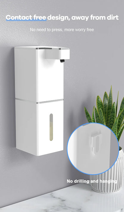 DONASIRA Wall Mounted Touchless Soap Dispenser for Kitchen and Bath