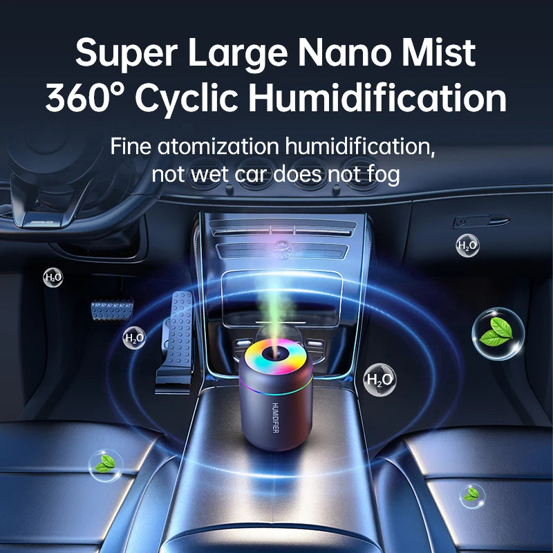 Searide Mini USB Humidifier With Aroma Mist For Home And Car