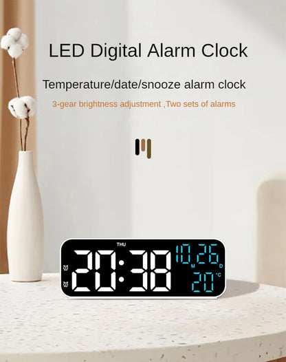 Digital LED Alarm Clock With Temperature And Night Mode