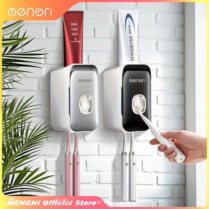 MENGNI Wall Mounted Toothpaste Dispenser For Busy Families