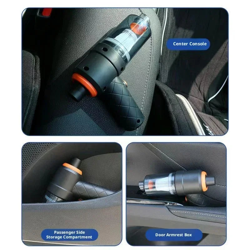 Portable Car Vacuum Cleaner With 2 In 1 Suction Blower