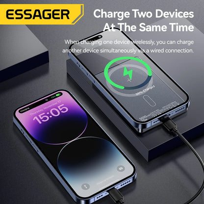 Essager Magnetic Wireless Power Bank 5000mAh 20W Fast Charging for iPhone