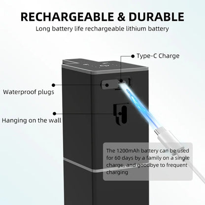 DONASIRA Wall Mounted Touchless Soap Dispenser for Kitchen and Bath
