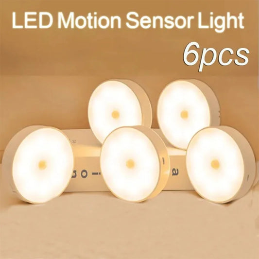 Super Cheese PIR Motion Sensor LED Night Light USB Rechargeable for Closets