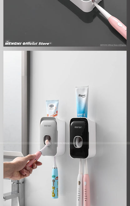 MENGNI Wall Mounted Toothpaste Dispenser For Busy Families