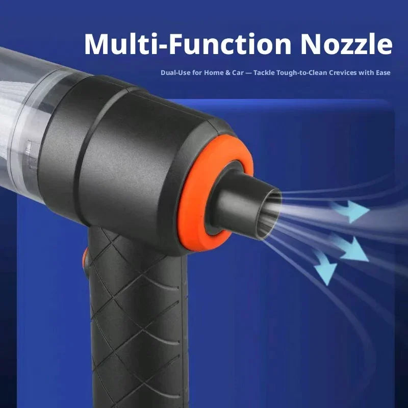 Portable Car Vacuum Cleaner With 2 In 1 Suction Blower