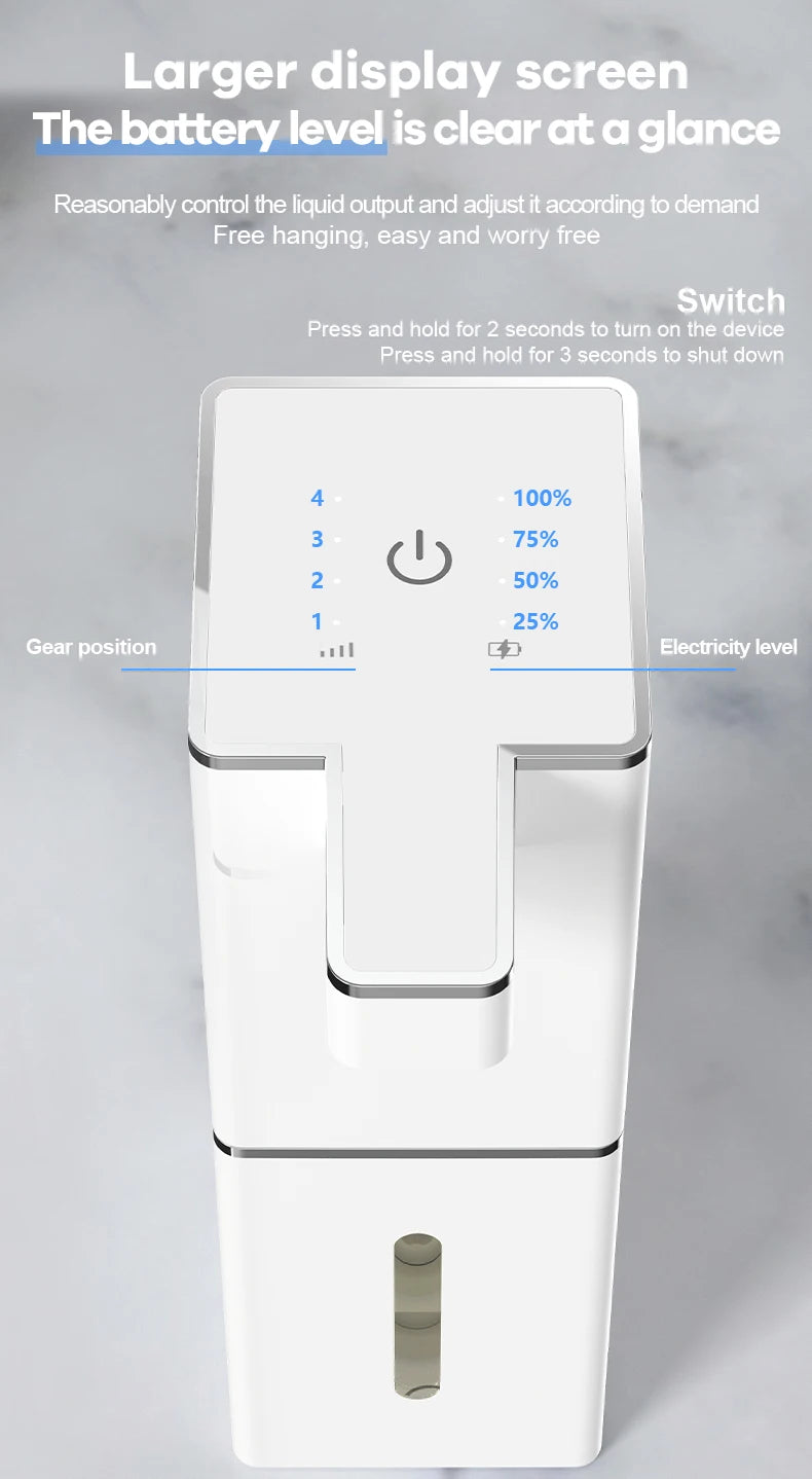 DONASIRA Wall Mounted Touchless Soap Dispenser for Kitchen and Bath