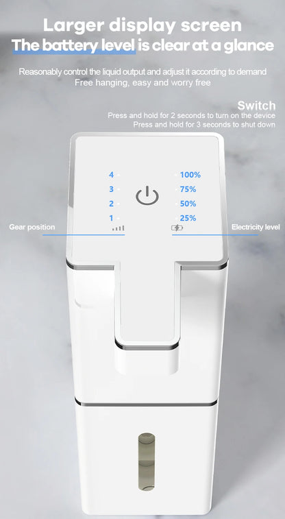 DONASIRA Wall Mounted Touchless Soap Dispenser for Kitchen and Bath