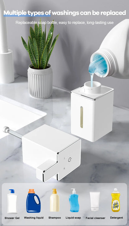 DONASIRA Wall Mounted Touchless Soap Dispenser for Kitchen and Bath