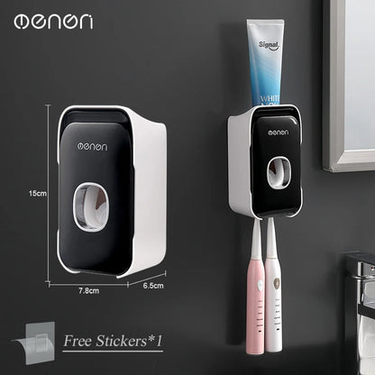 MENGNI Wall Mounted Toothpaste Dispenser For Busy Families
