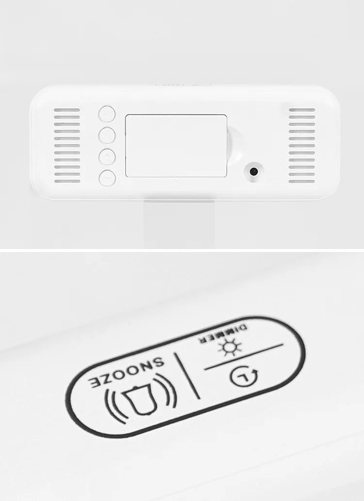 Digital LED Alarm Clock With Temperature And Night Mode