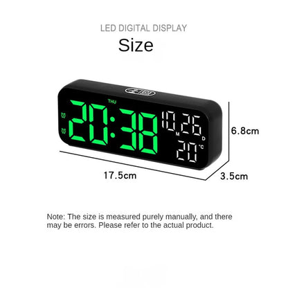 Digital LED Alarm Clock With Temperature And Night Mode