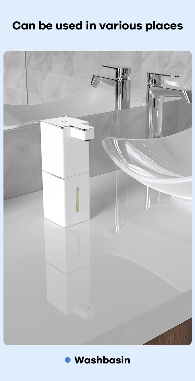 DONASIRA Wall Mounted Touchless Soap Dispenser for Kitchen and Bath