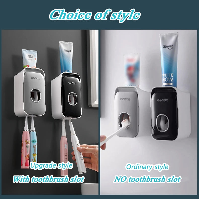 MENGNI Wall Mounted Toothpaste Dispenser For Busy Families