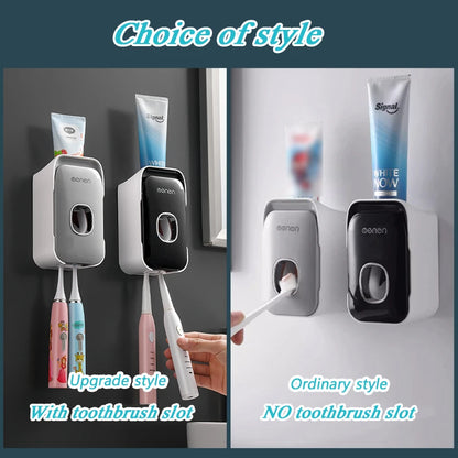 MENGNI Wall Mounted Toothpaste Dispenser For Busy Families