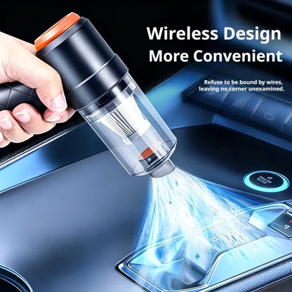 Portable Car Vacuum Cleaner With 2 In 1 Suction Blower