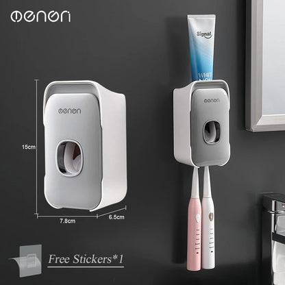 MENGNI Wall Mounted Toothpaste Dispenser For Busy Families