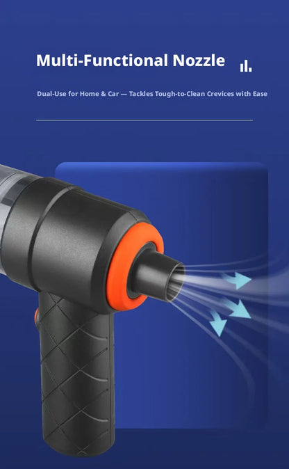 Portable Car Vacuum Cleaner With 2 In 1 Suction Blower