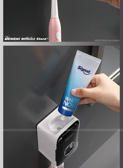 MENGNI Wall Mounted Toothpaste Dispenser For Busy Families