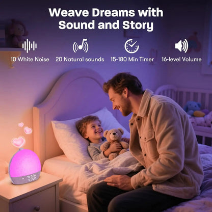 Sunrise Alarm Clock With White Noise RGB Night Light for Better Sleep