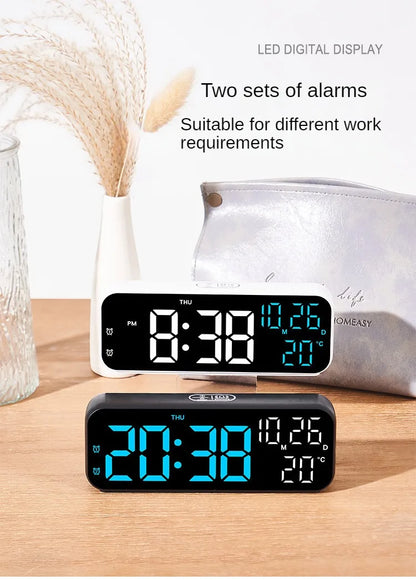 Digital LED Alarm Clock With Temperature And Night Mode