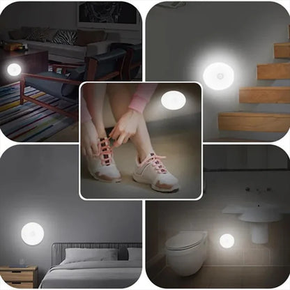 Super Cheese PIR Motion Sensor LED Night Light USB Rechargeable for Closets