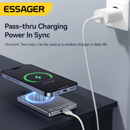 Essager Magnetic Wireless Power Bank 5000mAh 20W Fast Charging for iPhone
