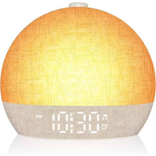 Sunrise Alarm Clock With White Noise RGB Night Light for Better Sleep