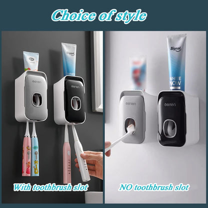 MENGNI Wall Mounted Toothpaste Dispenser For Busy Families