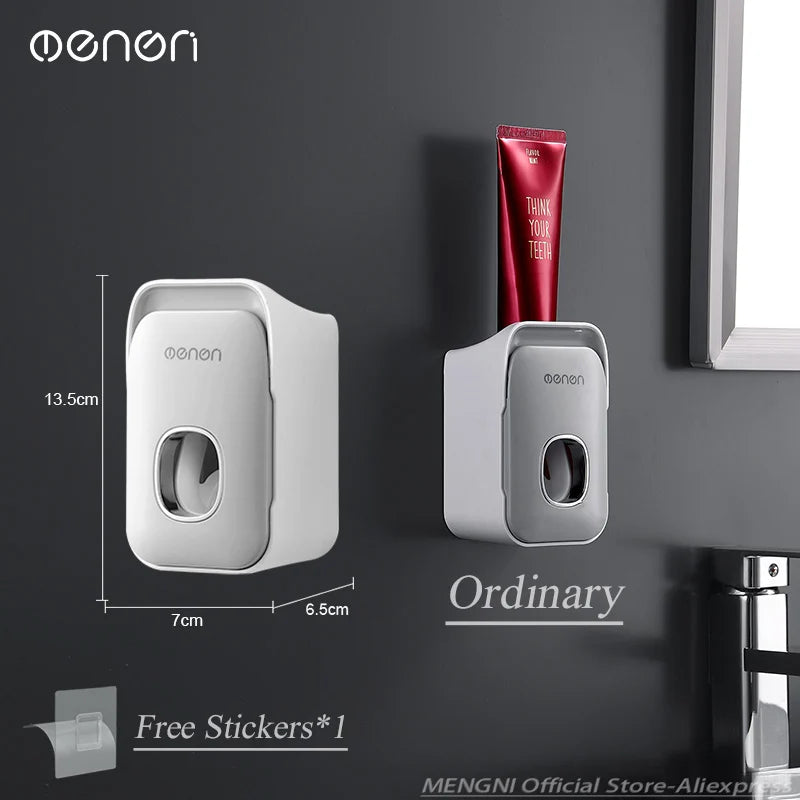 MENGNI Wall Mounted Toothpaste Dispenser For Busy Families