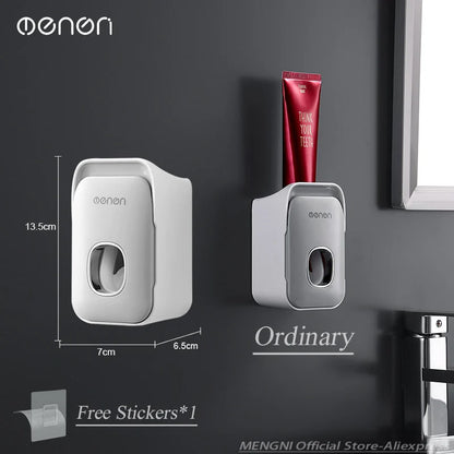 MENGNI Wall Mounted Toothpaste Dispenser For Busy Families