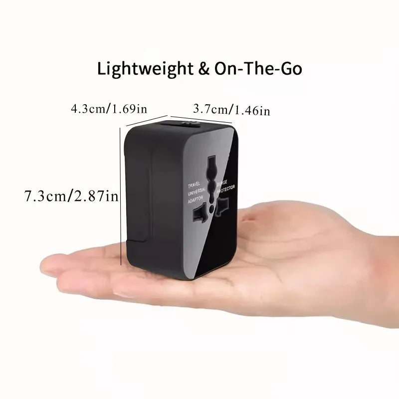Universal Travel Adapter With Dual USB Ports For Travelers