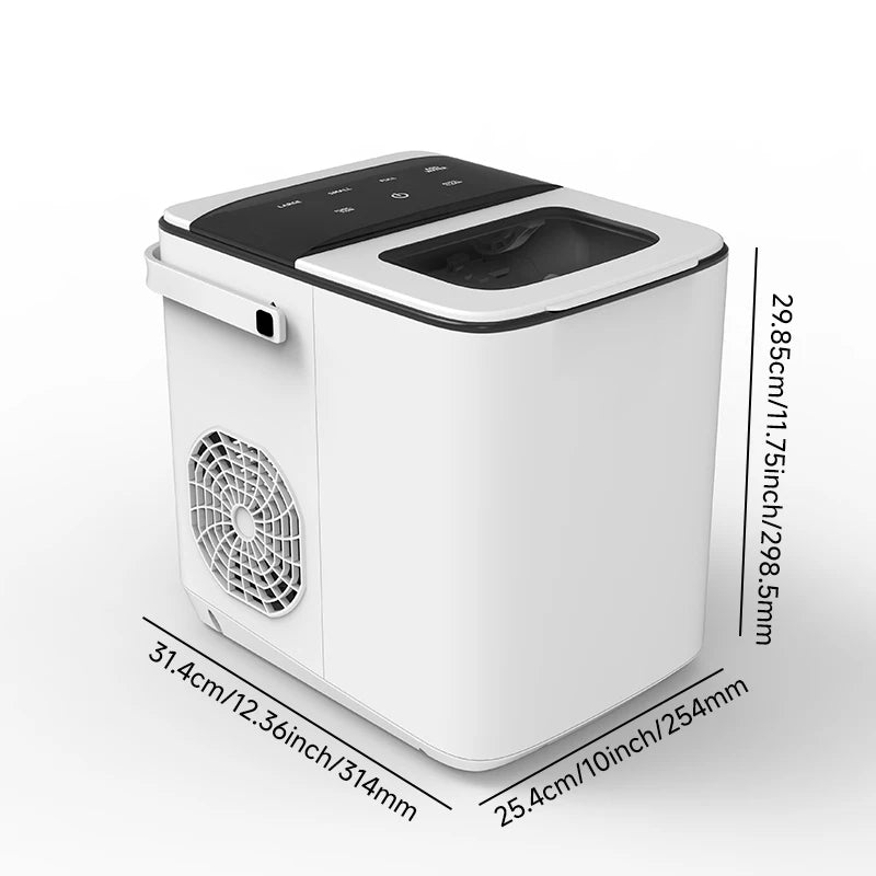 Portable Bullet Ice Maker for Home Fast Self Cleaning Machine
