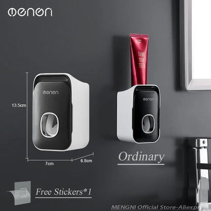 MENGNI Wall Mounted Toothpaste Dispenser For Busy Families