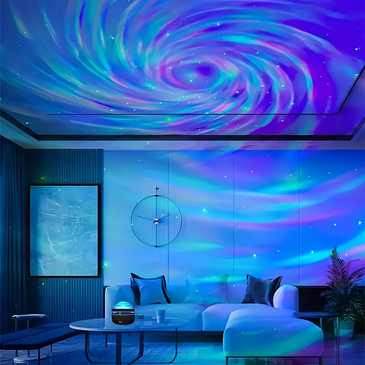 Saimili Galaxy Projector Night Light Remote for Kids Rooms