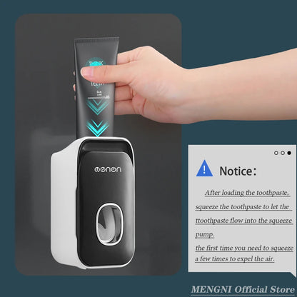 MENGNI Wall Mounted Toothpaste Dispenser For Busy Families