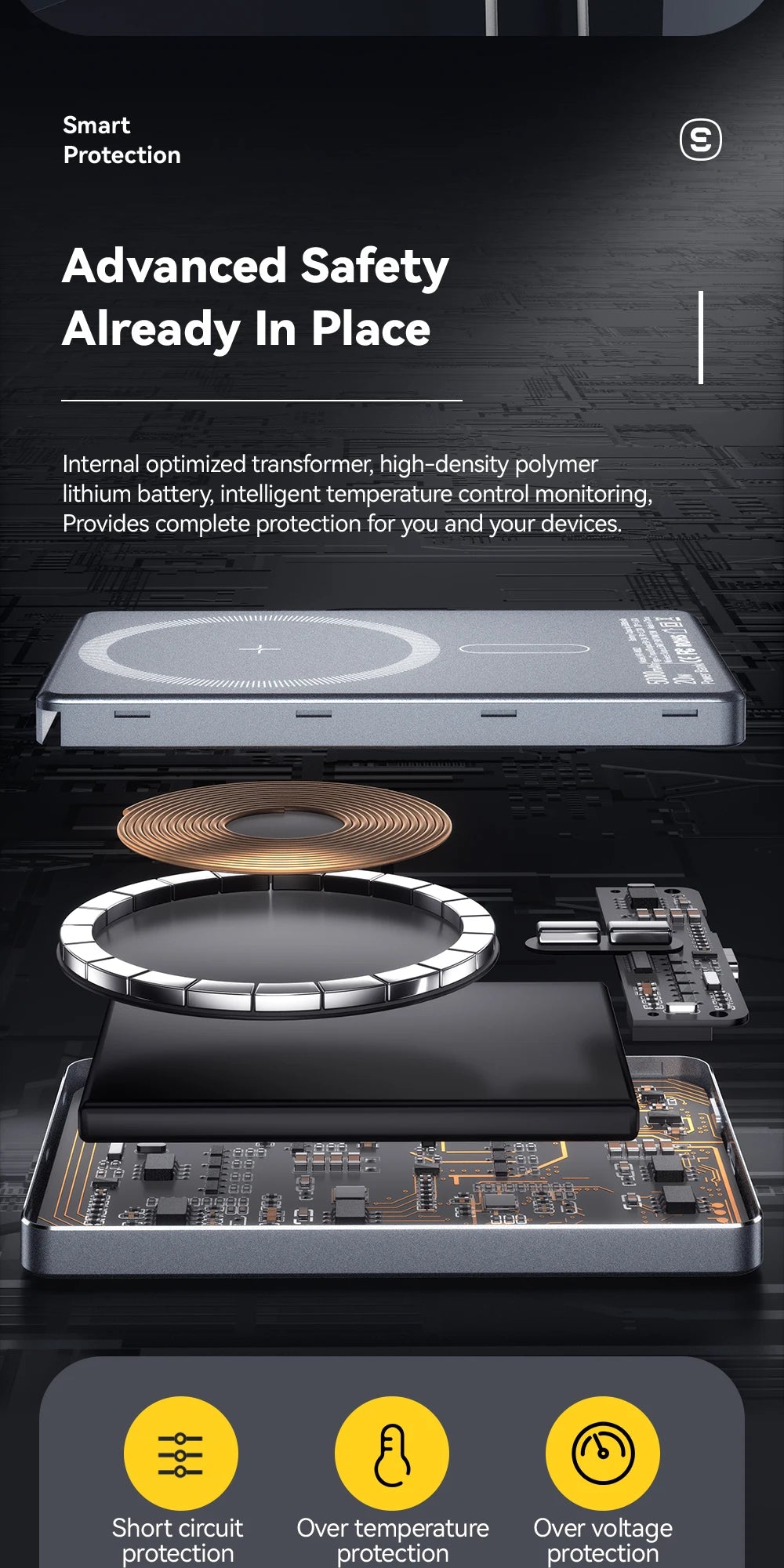 Essager Magnetic Wireless Power Bank 5000mAh 20W Fast Charging for iPhone